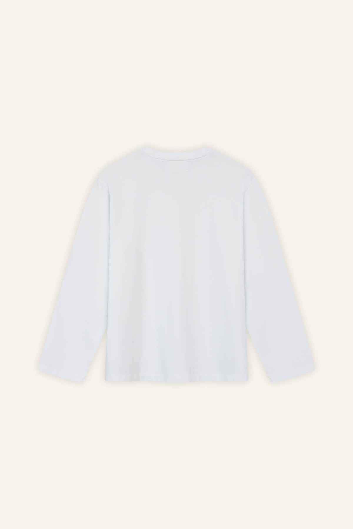 Langarmshirt Lou in Weiß von hinten by VIVAL.STUDIO