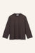 Langarmshirt Zoey in Dunkelbraun von vorne by VIVAL.STUDIO