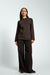 Langarmshirt Zoey in Dunkelbraun von vorne by VIVAL.STUDIO