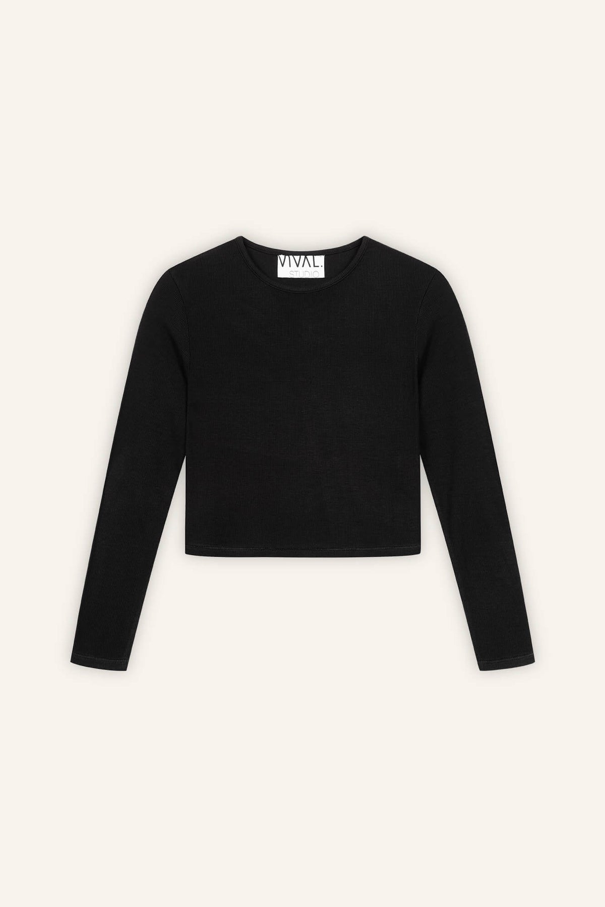 Langarmshirt Mila schwarz front by VivalStudio
