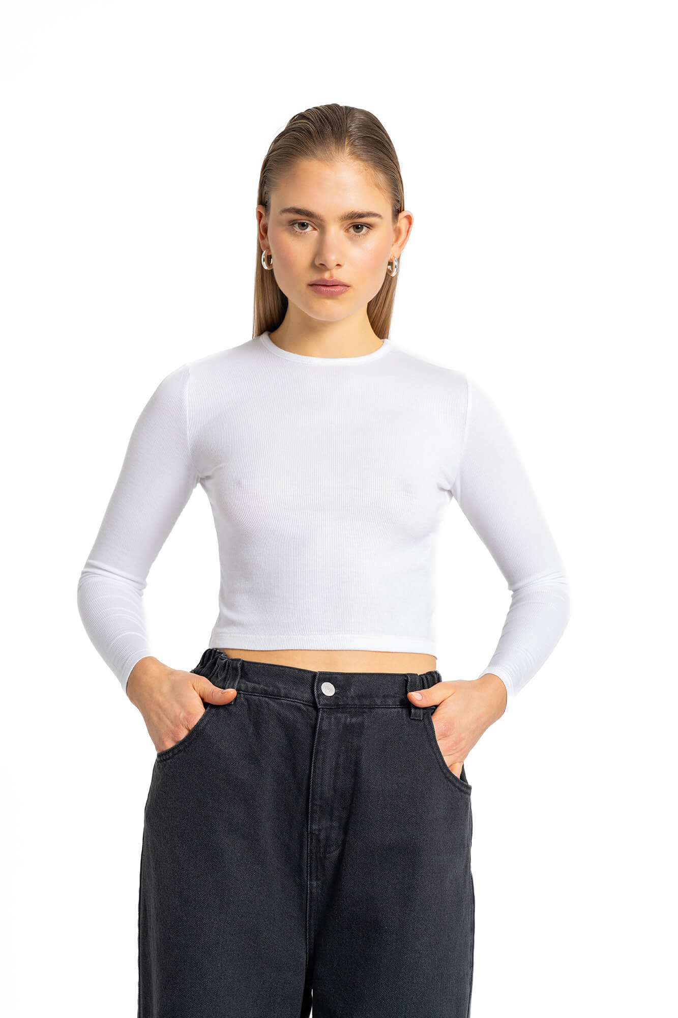 Langarmshirt Mila in weiß by VIVAL,STUDIO