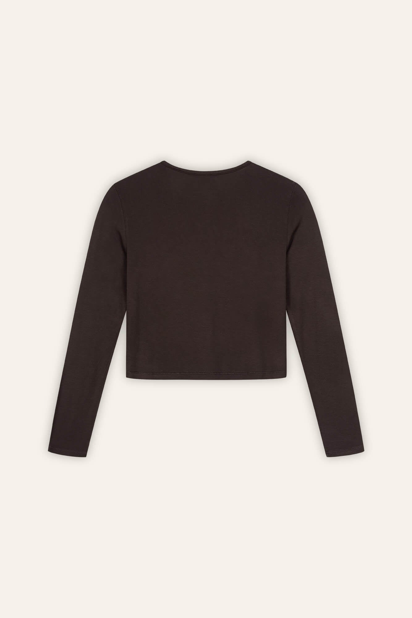 Langarmshirt Mona dunkelbraun back by VivalStudio