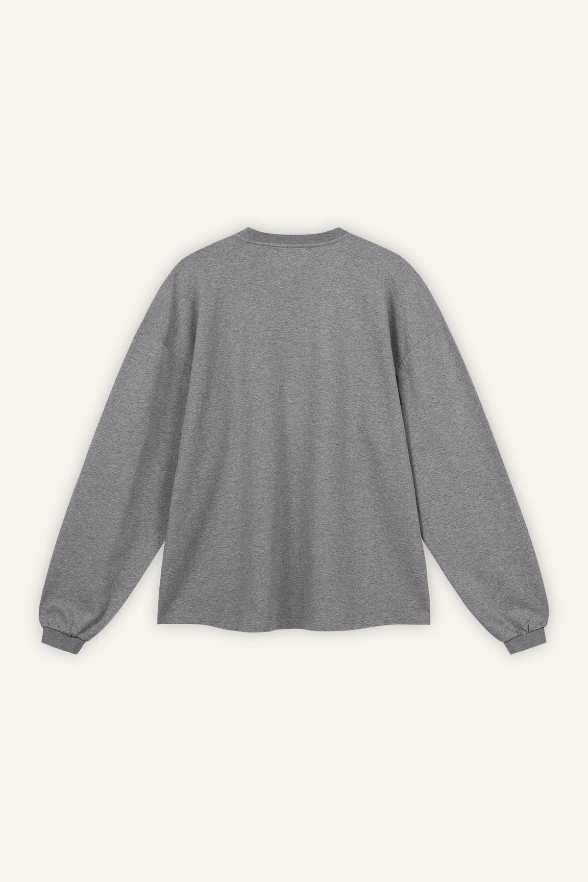 Langarmshirt Sue dunkelgrau melange back by VivalStudio