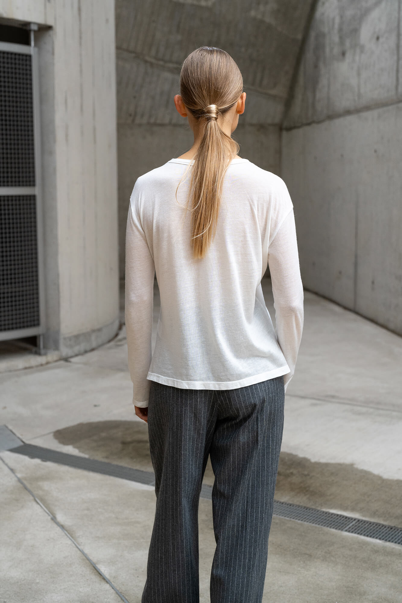 Langarmshirt Rose in offwhite by VIVAL.STUDIO