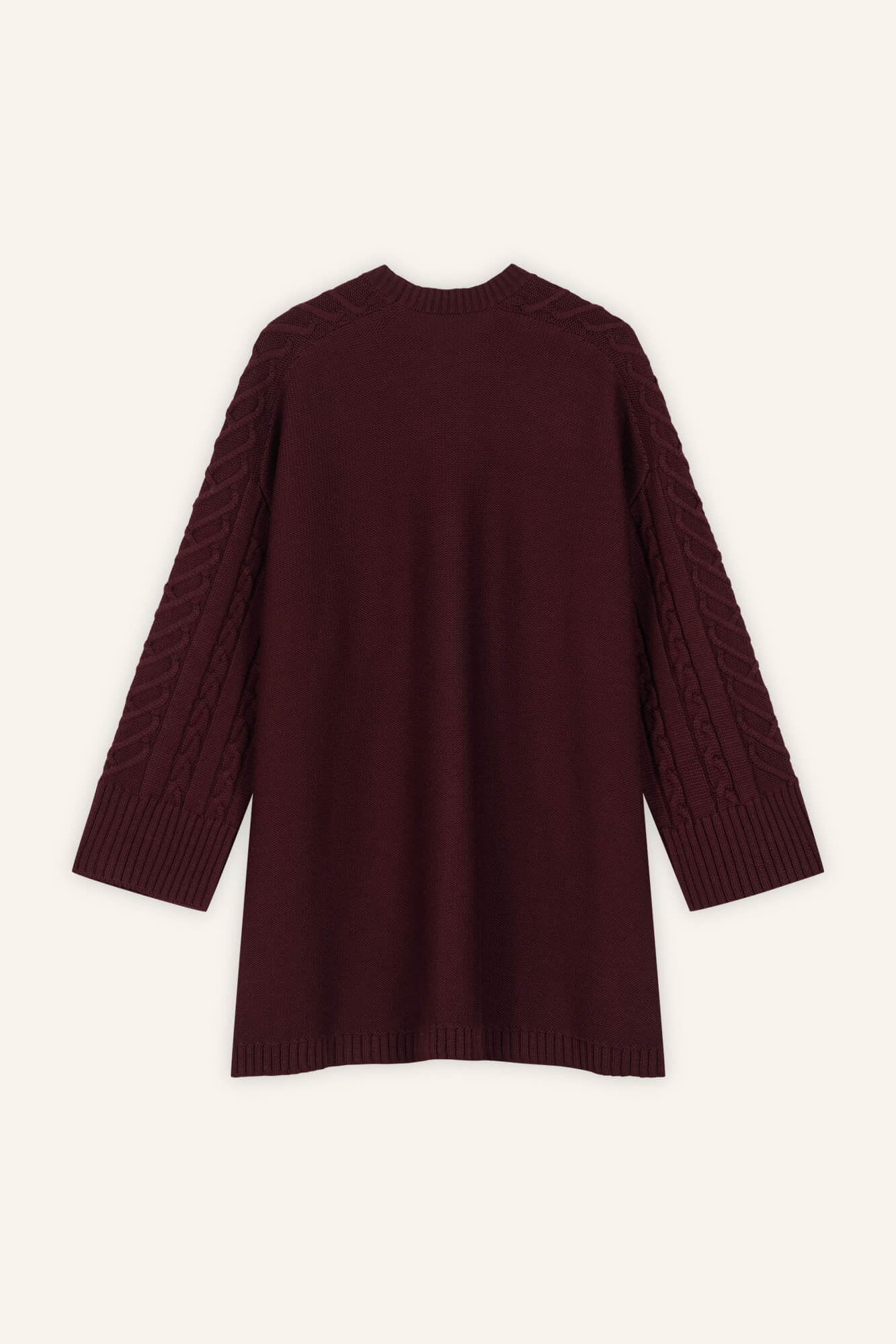 Minikleid Dolly in Burgundy von hinten by VIVAL.STUDIO