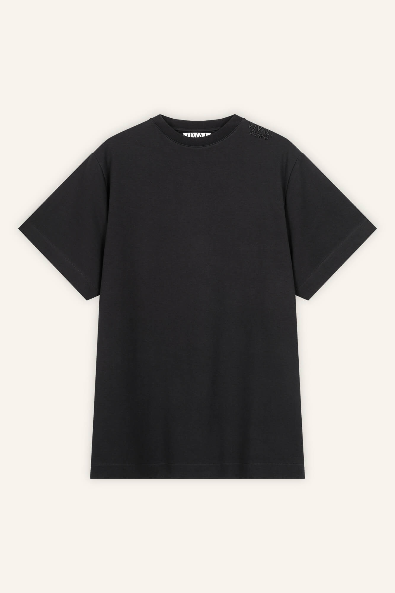 Minikleid Sue in Schwarz von vorne by VIVAL.STUDIO