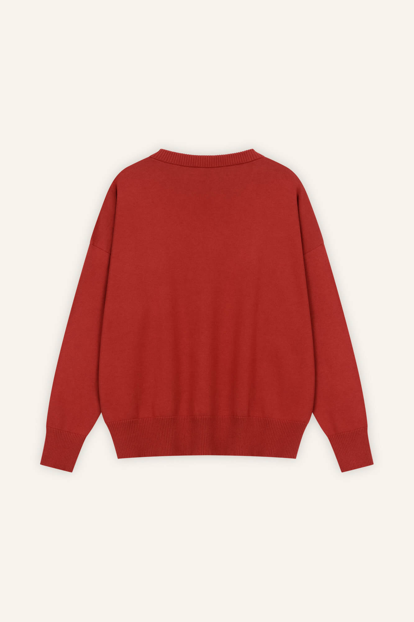 Pullover Blair in Lava von hinten by VIVAL.STUDIO