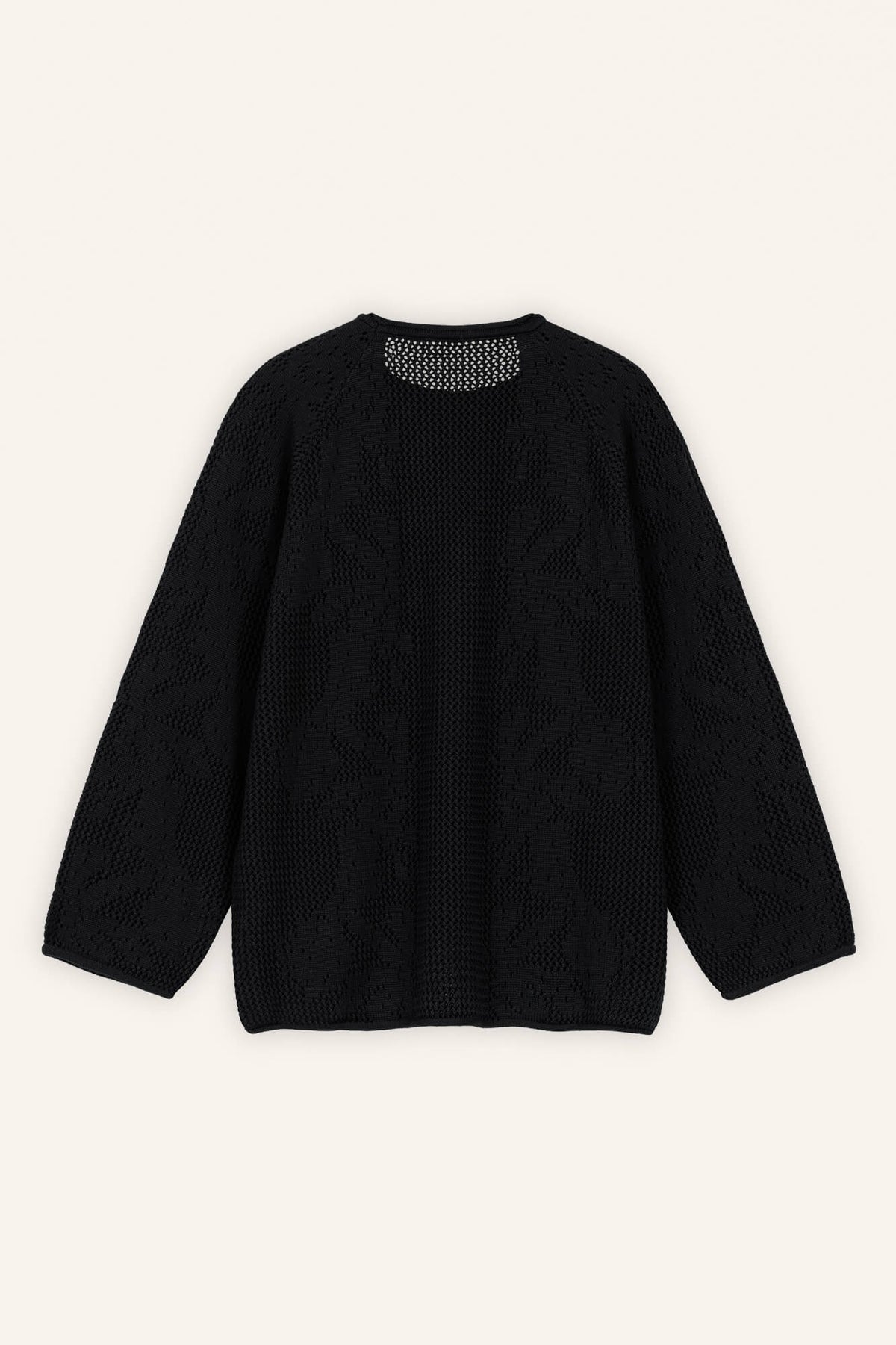 Pullover Clea in Schwarz von hinten by VIVAL.STUDIO