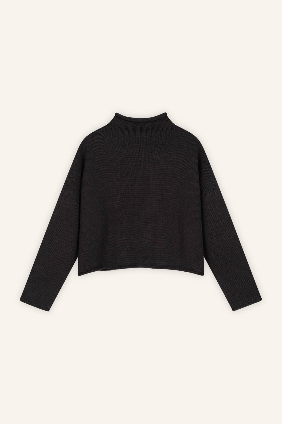 Pullover Jada in Dunkelbraun von vorne by VIVAL.STUDIO