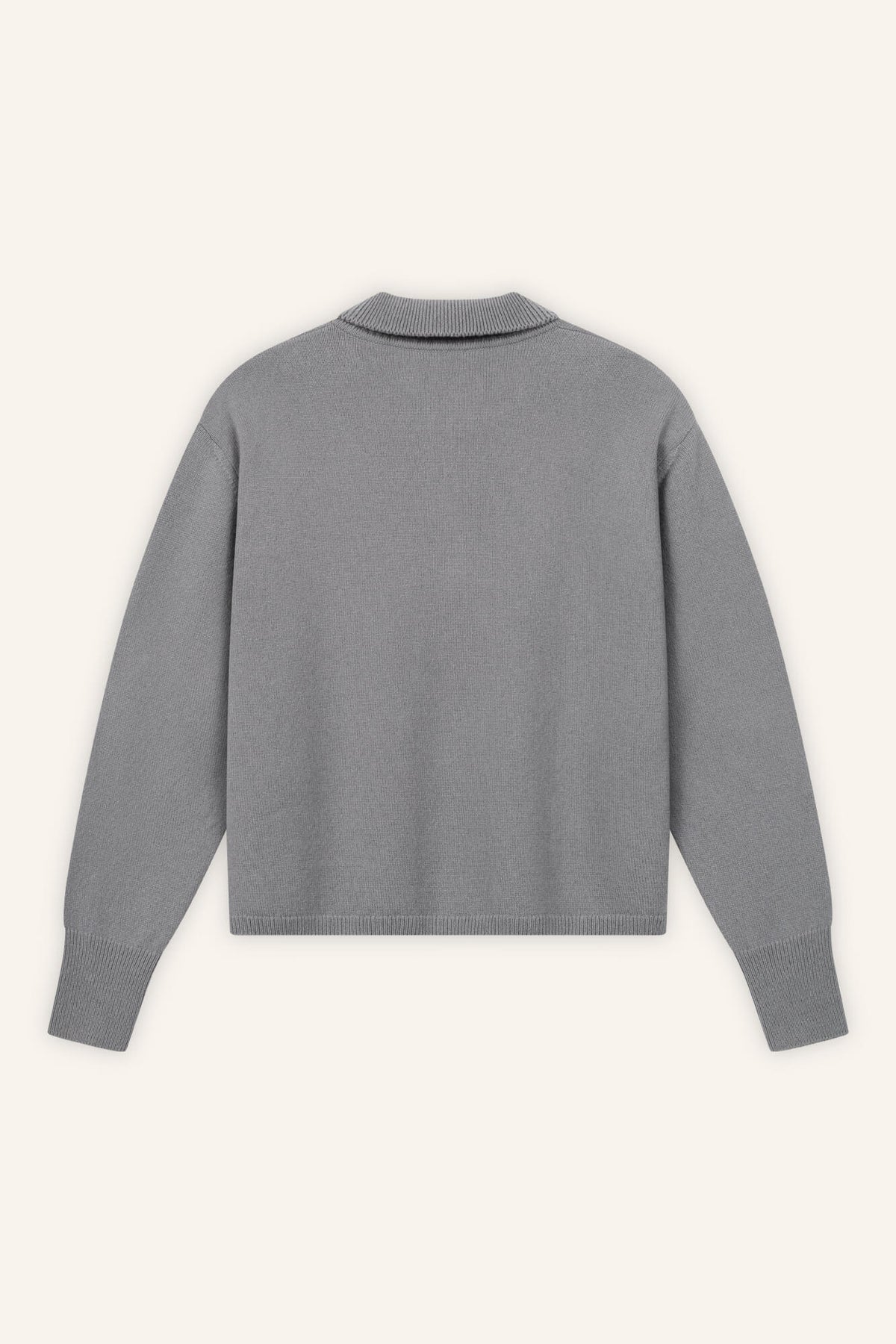 Pullover Lindsay in Asphalt von hinten by VIVAL.STUDIO