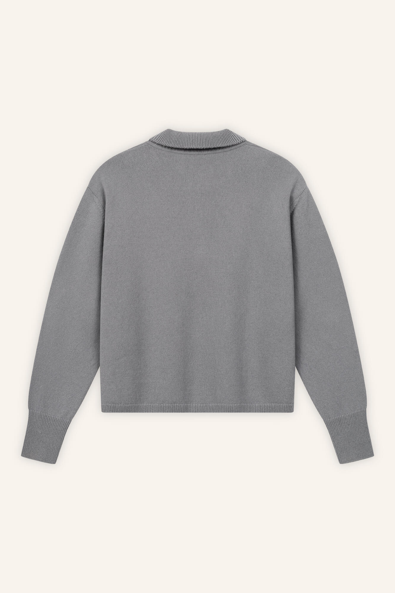 Pullover Lindsay in Asphalt von hinten by VIVAL.STUDIO