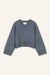 Pullover Liz in Grau Melange von vorne by VIVAL.STUDIO