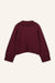 Pullover Lizzy in Burgundy von hinten by VIVAL.STUDIO