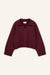 Pullover Lizzy in Burgundy von vorne by VIVAL.STUDIO
