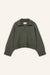Pullover Lizzy in Oliv von vorne by VIVAL.STUDIO