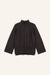 Pullover Nell in Dunkelbraun von vorne by VIVAL.STUDIO