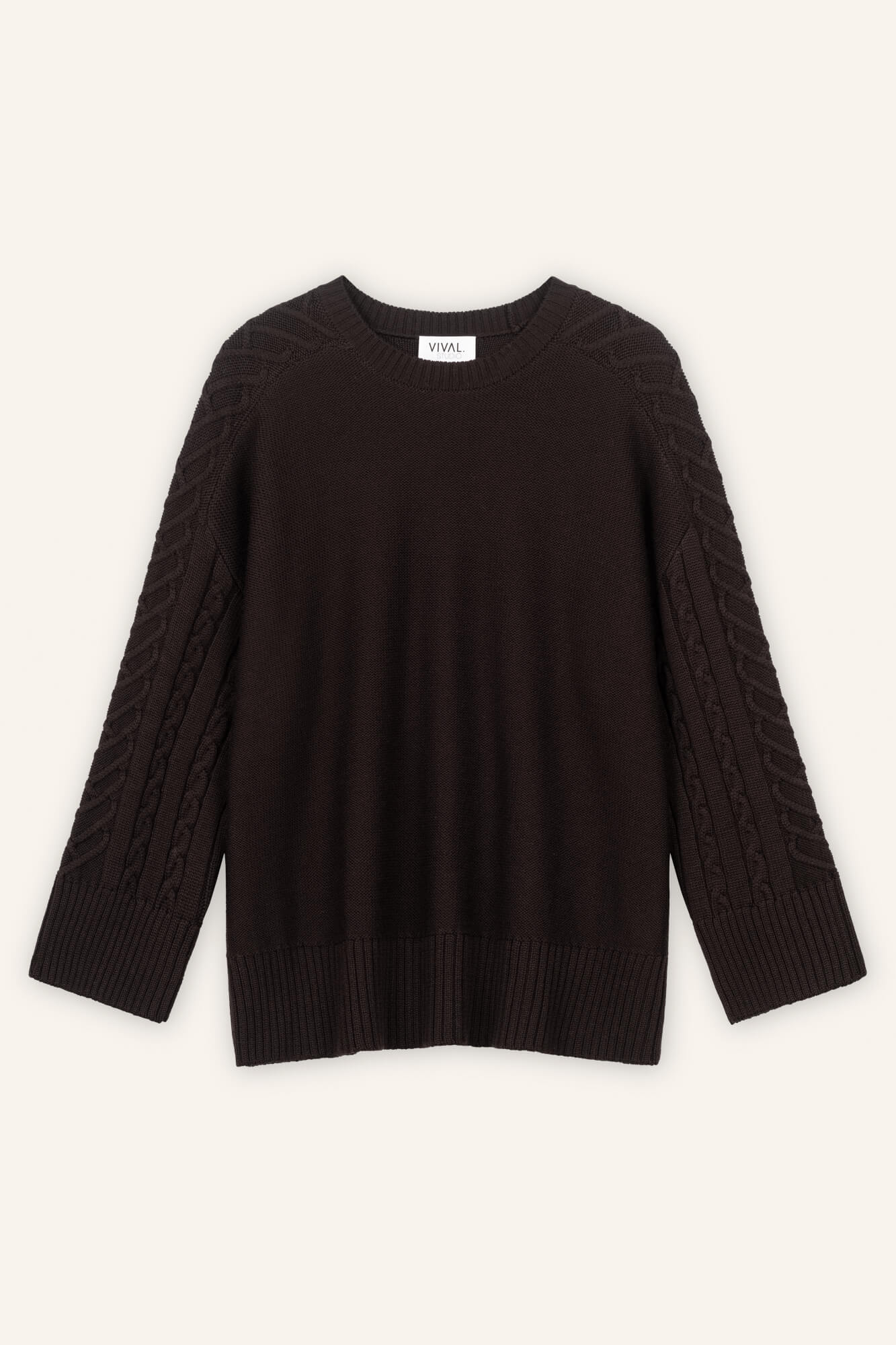 Pullover Dolly dunkelbraun front by VivalStudio