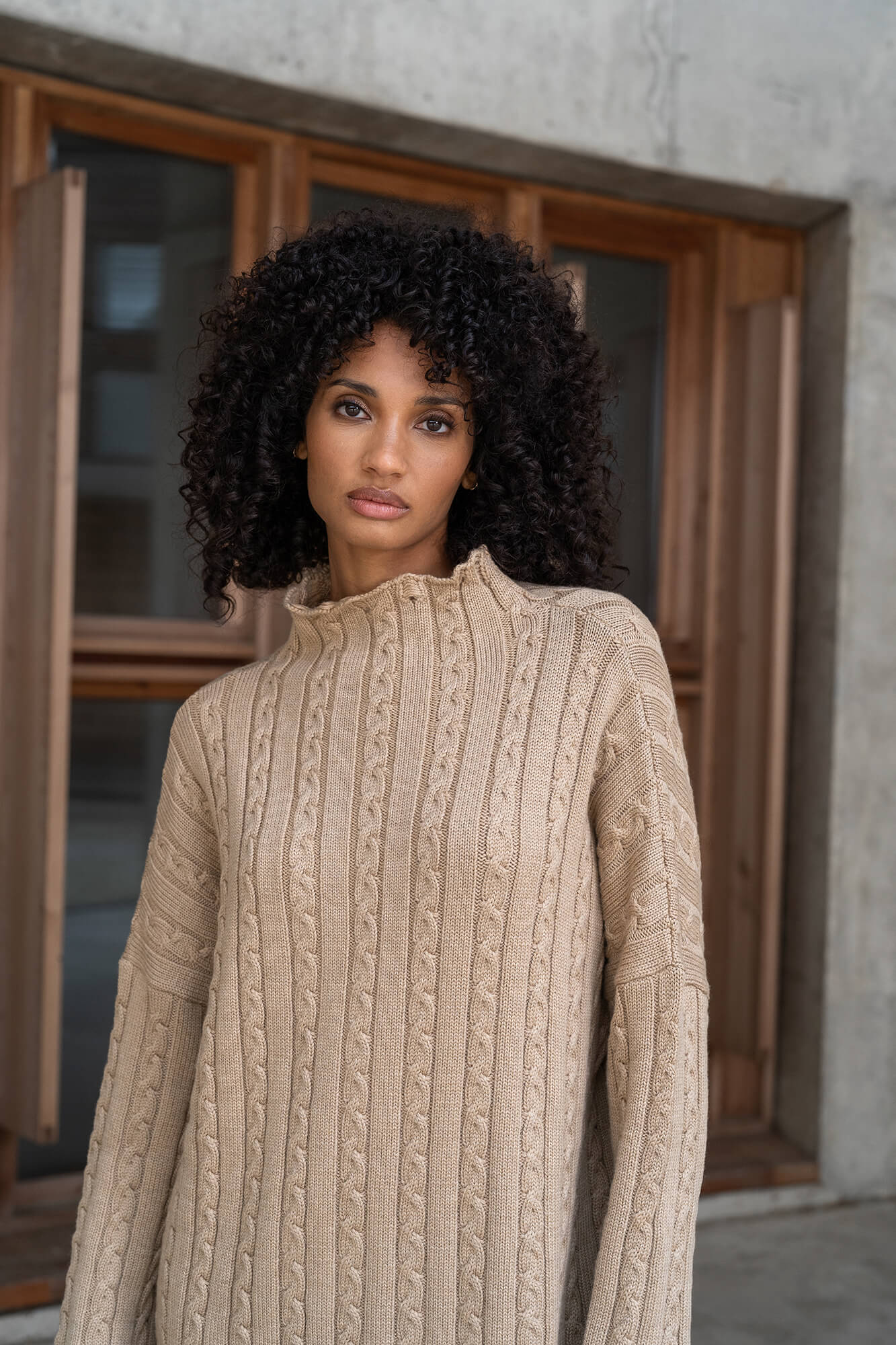 Pullover Josie in Camel by VIVAL.STUDIO