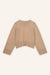 Pullover Liz in camelmelange von hinten by VIVAL.STUDIO