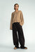 Pullover Liz in camelmelange von vorne by VIVAL.STUDIO