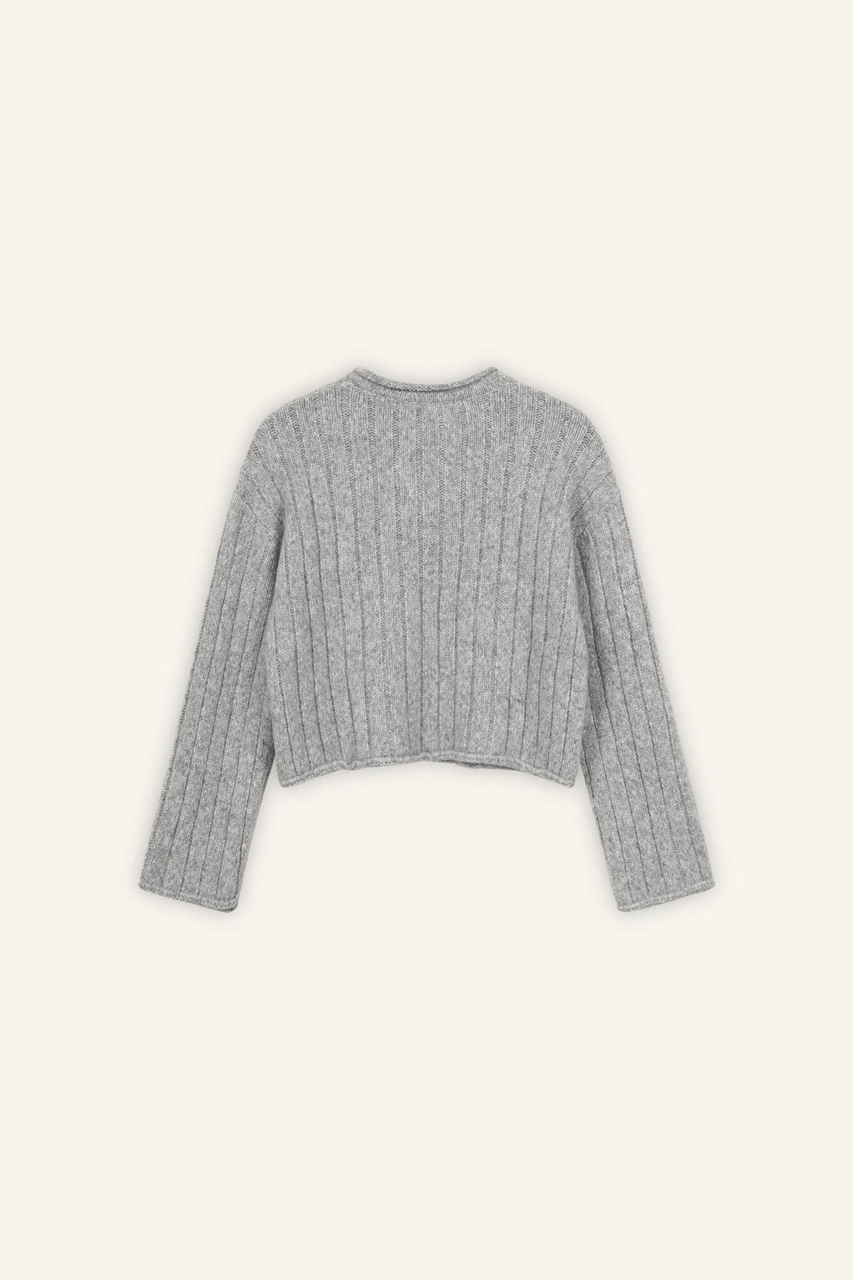 Pullover Pia grau melange back by VivalStudio