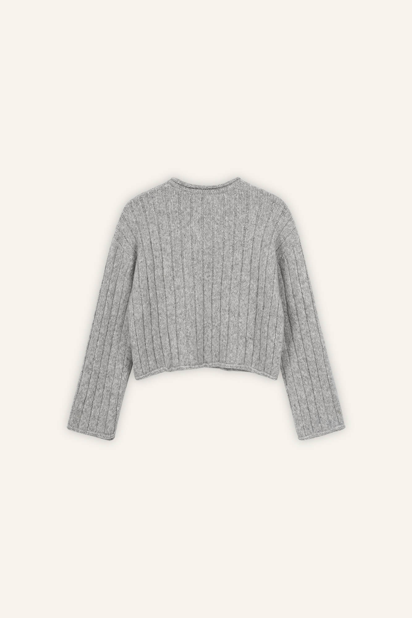 Pullover Pia grau melange back by VivalStudio