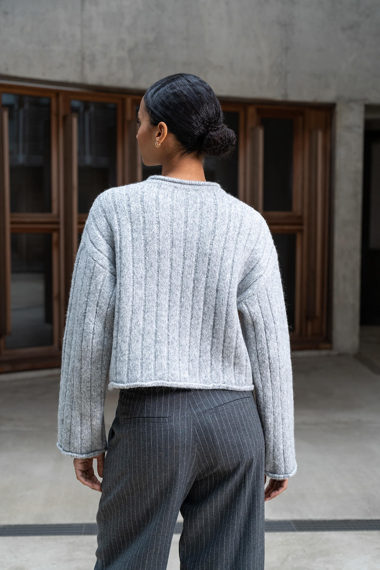 Pullover Pya in Grau Melange by VIVAL.STUDIO