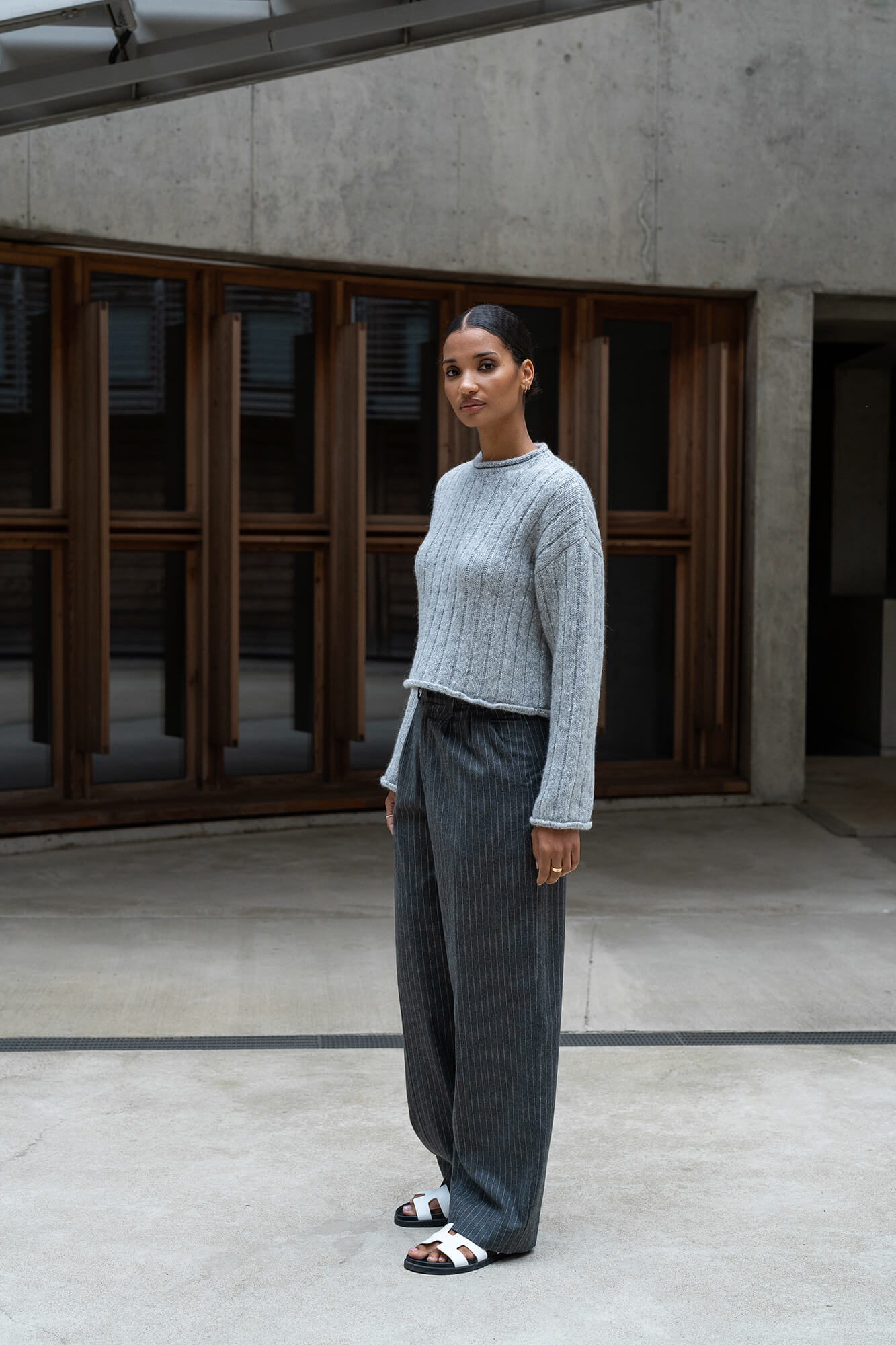 Pullover Pya in Grau Melange by VIVAL.STUDIO