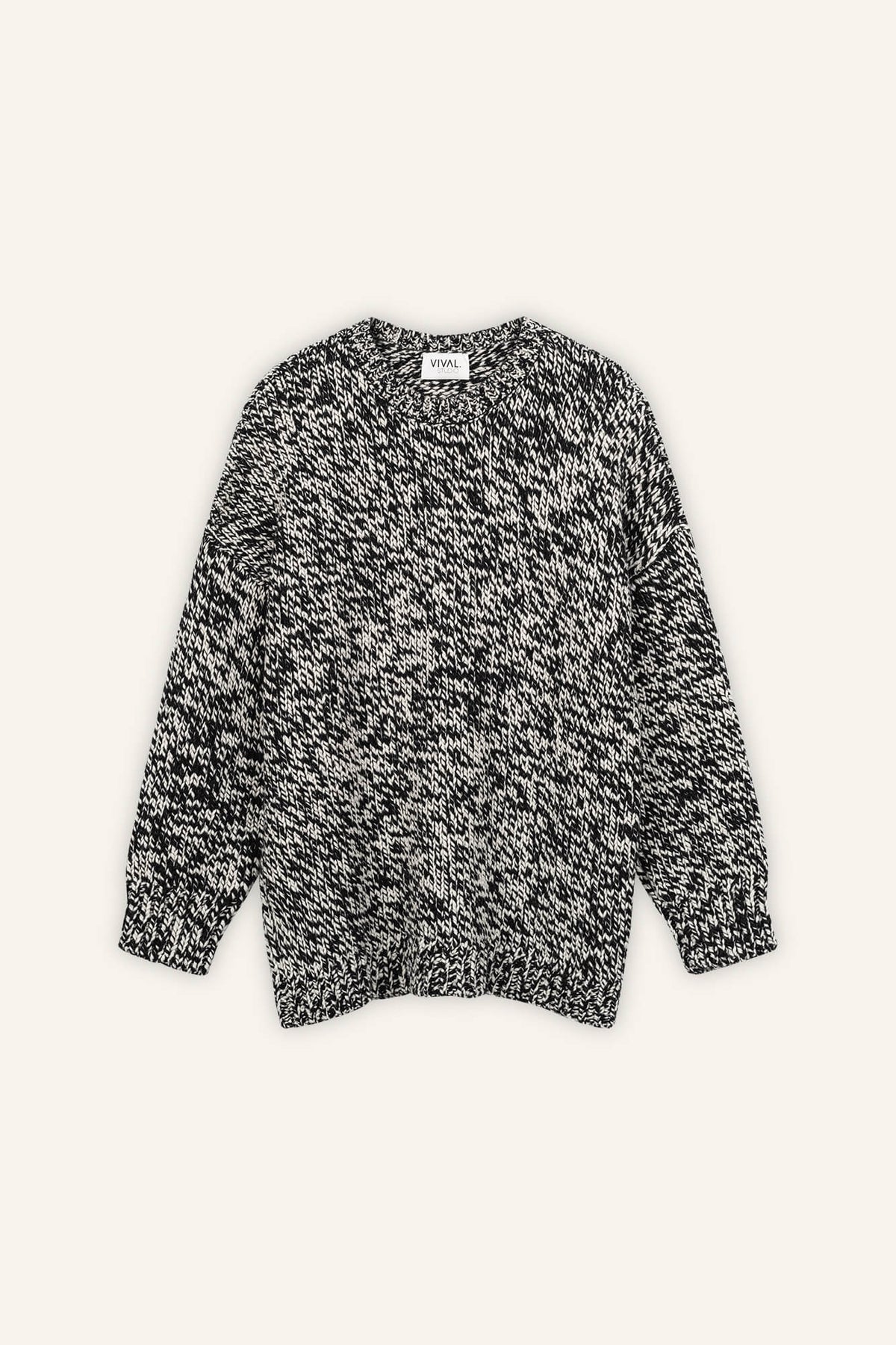 Pullover Tony schwarz weiss front by VivalStudio