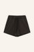 Shorts Sue in Dunkelbraun von vorne by VIVAL.STUDIO