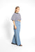 Cropped T-Shirt Sue in Schwarz-Weiß by VIVAL.STUDIO