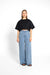 Cropped T-Shirt Sue in Schwarz by VIVAL.STUDIO