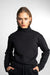 Sweatshirt Vance mit Stehkragen in schwarz by VIVAL.STUDIO