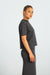 T-Shirt Lou in Asphalt seitlich by VIVAL.STUDIO