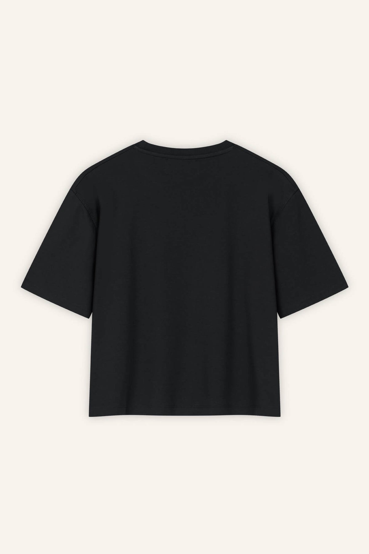 T-Shirt Lou in Schwarz von hinten by VIVAL.STUDIO