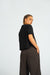 T-Shirt Lou in Schwarz von hinten by VIVAL.STUDIO