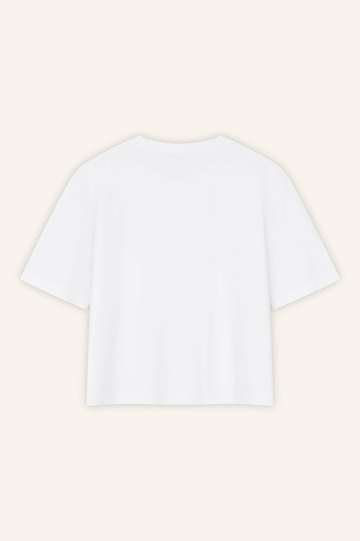 T-Shirt Lou in Weiß von hinten by VIVAL.STUDIO