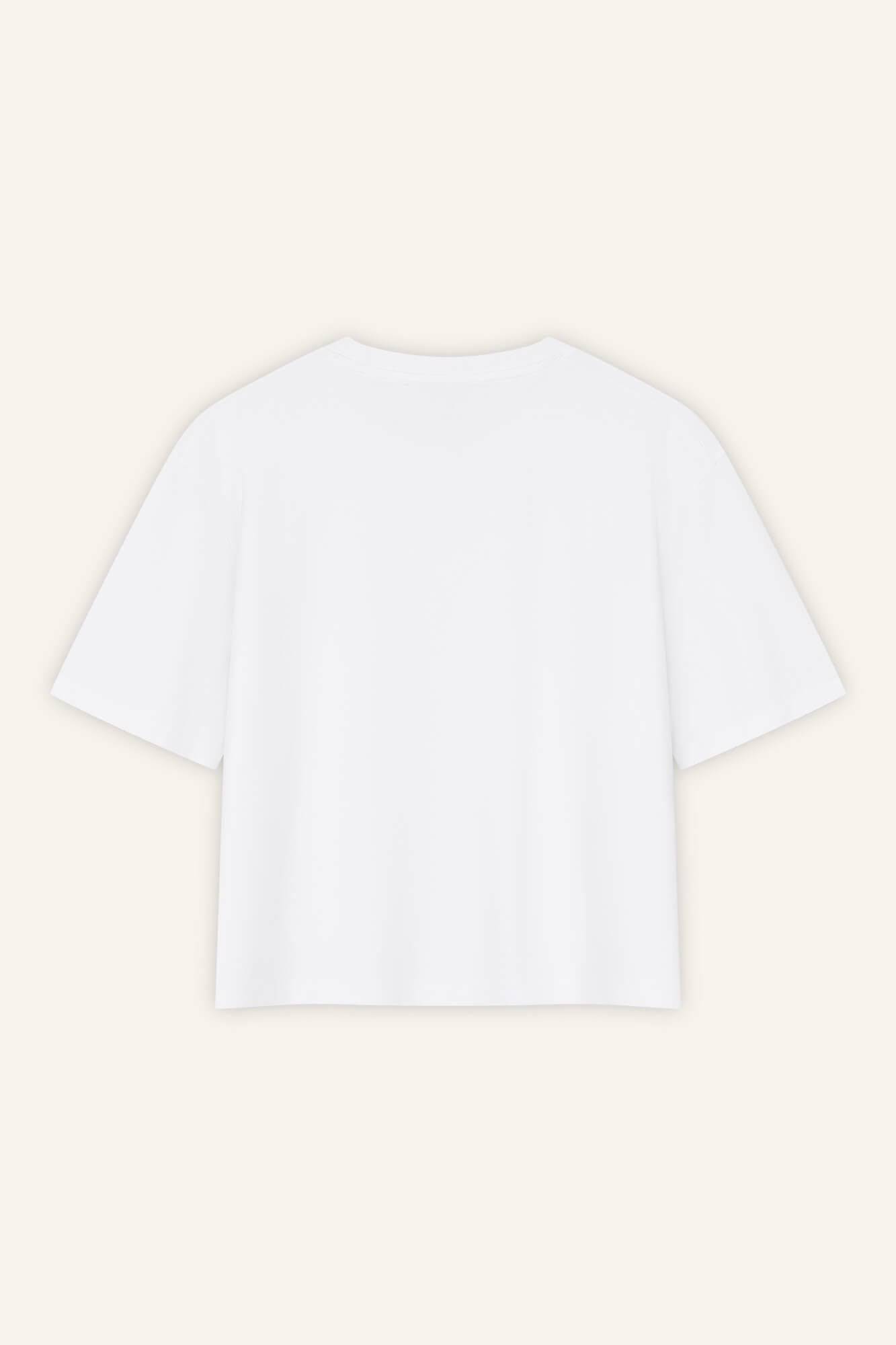 T-Shirt Lou in Weiß von hinten by VIVAL.STUDIO