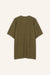 T-Shirt Romy in Mud von hinten by VIVAL.STUDIO