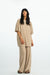 T-Shirt Romy in Oatmeal von vorne by VIVAL.STUDIO