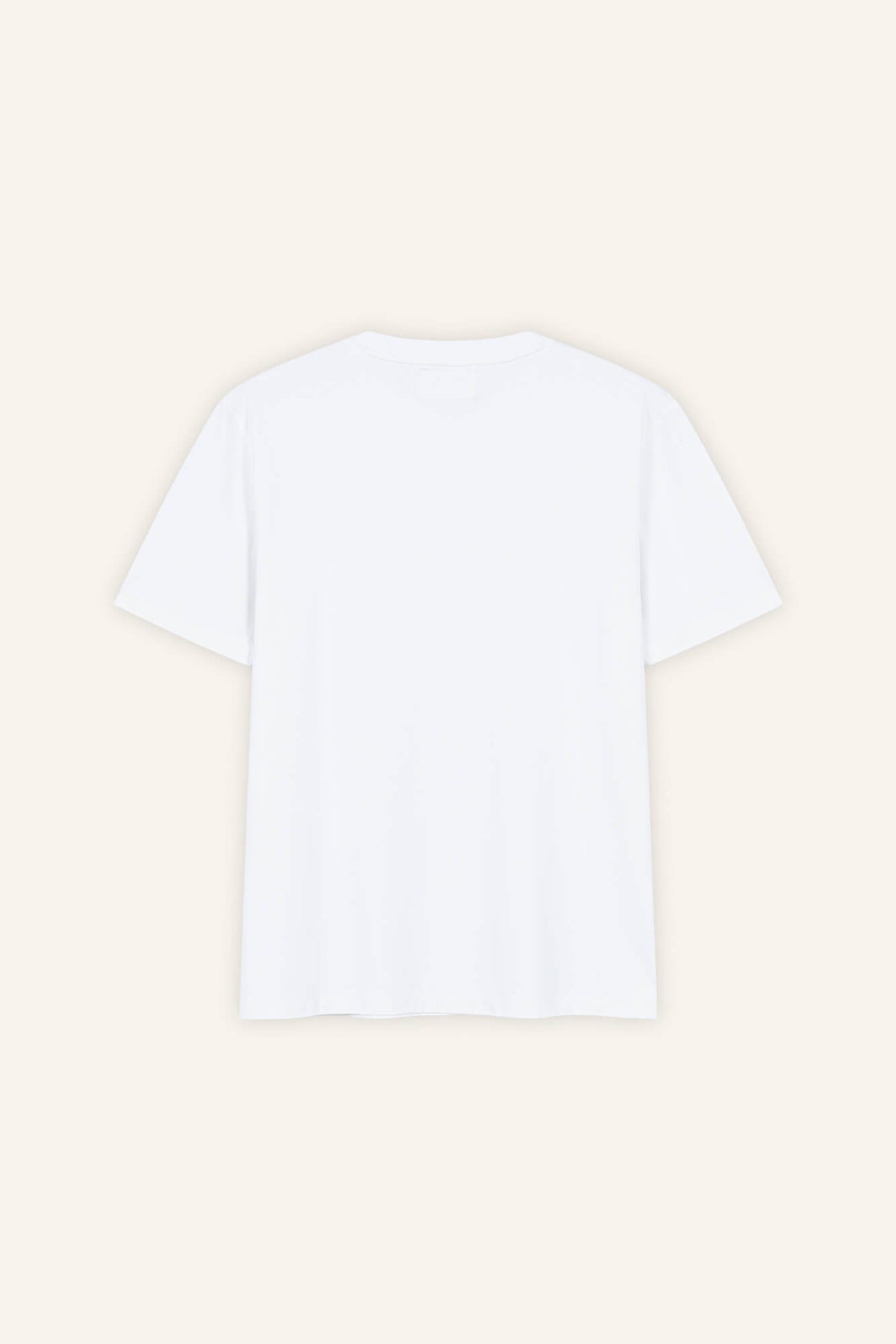 T-Shirt Zou in Weiß von hinten by VIVAL.STUDIO