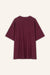 T-Shirt Skye in Burgundy von hinten by VIVAL.STUDIO