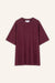 T-Shirt Skye in Burgundy von vorne by VIVAL.STUDIO
