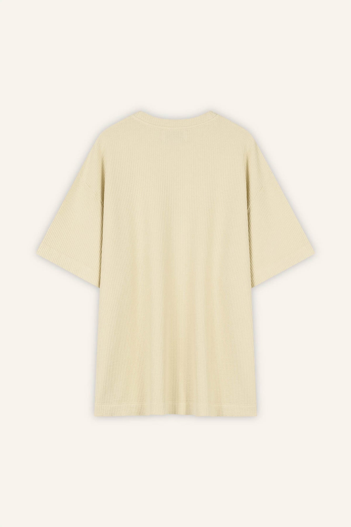 T-Shirt Skye in Butter von hinten by VIVAL.STUDIO
