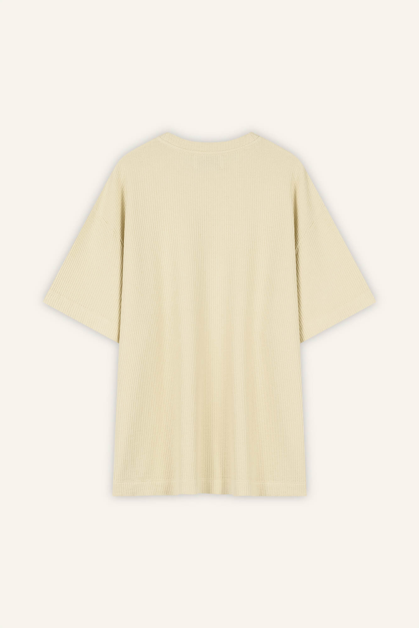 T-Shirt Skye in Butter von hinten by VIVAL.STUDIO