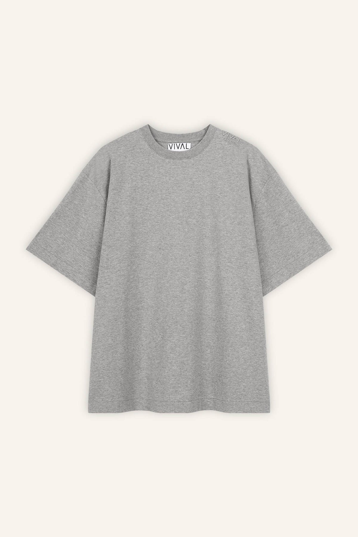 T-Shirt Sue grau melange front by VivalStudio
