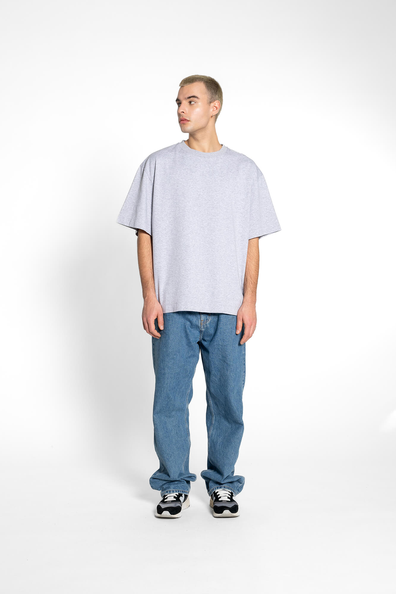  T-Shirt Sue in Hellgrau Melange by VIVAL.STUDIO