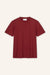 T-Shirt Zoey burgundy front by VivalStudio