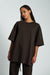 T-Shirt Sue dunkelbraun von vorne by VivalStudio