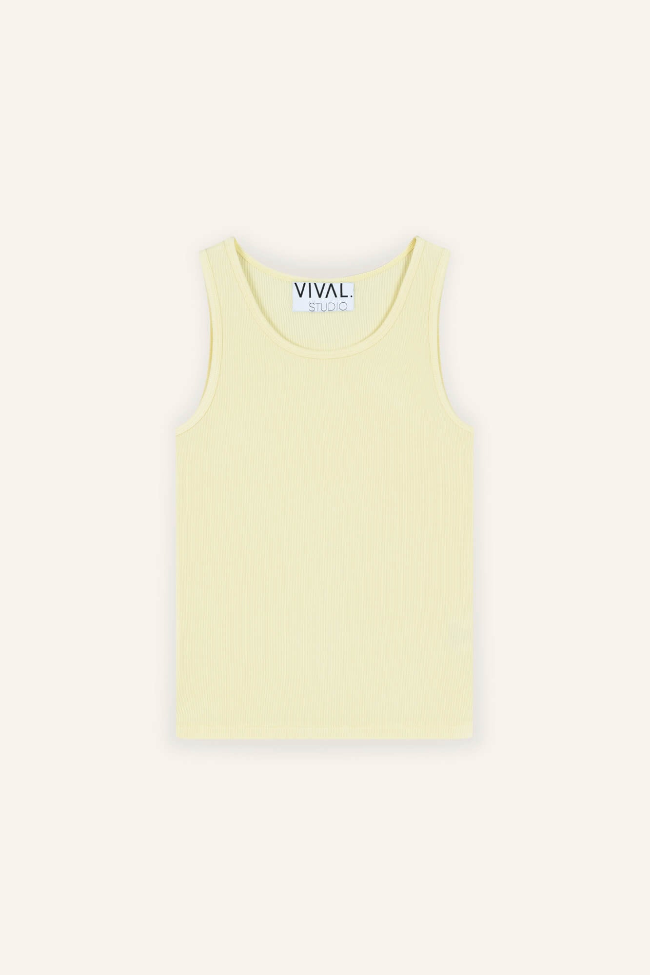 Tank Top Maja in Butter von vorne by VIVAL.STUDIO